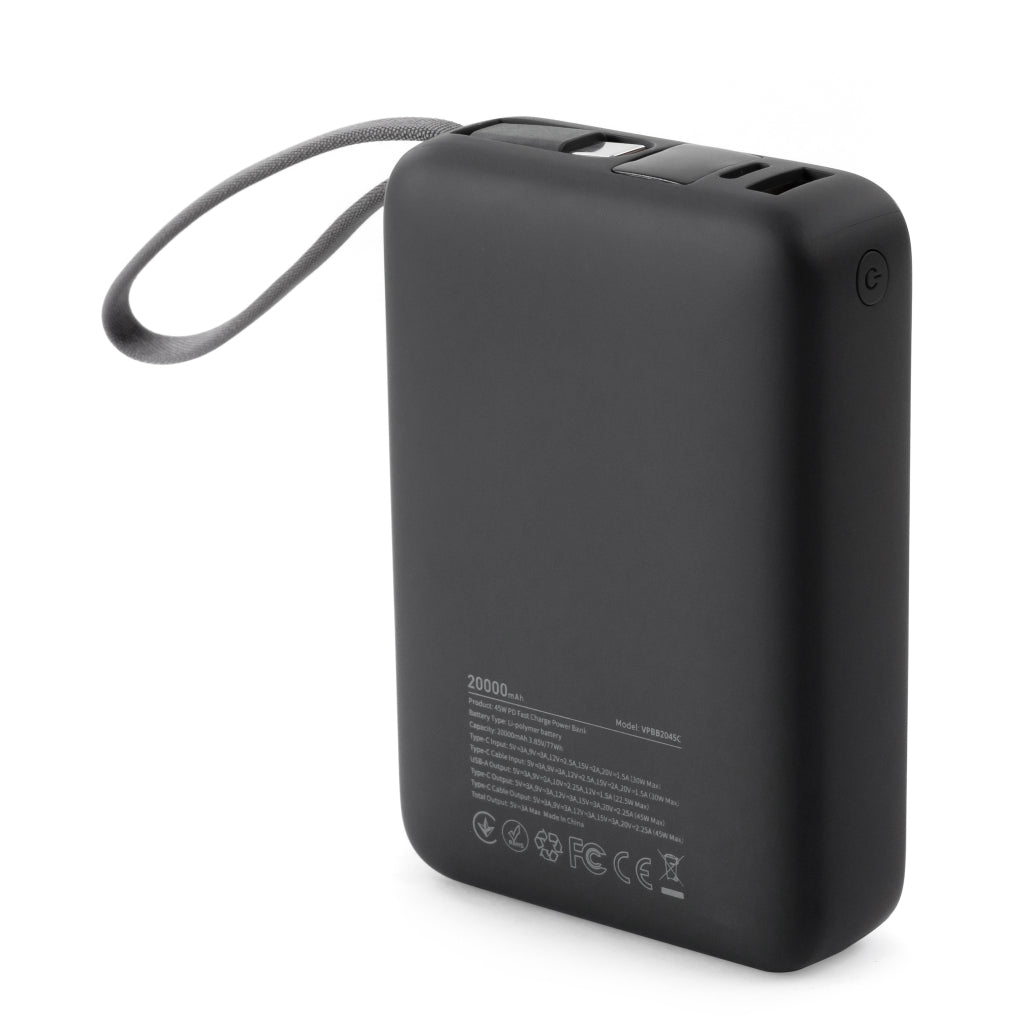Power Bank Vinga 20000mAh 45W Display Cable (VPBB2045C)