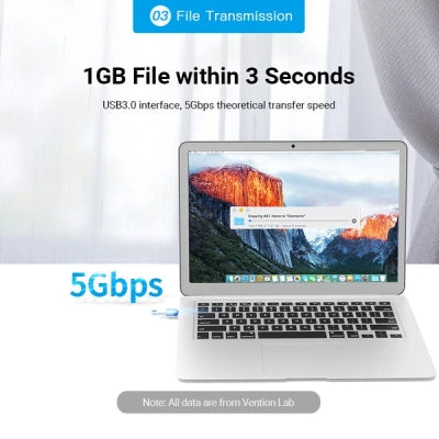 OTG перехідник USB-C на USB 3.0 AF Vention CDQH0