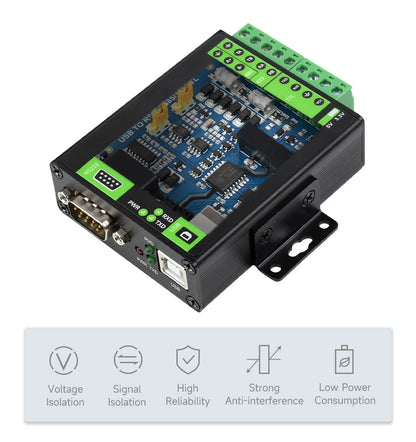 Промисловий USB конвертер до RS232/RS485/RS422/TTL Waveshare 23996