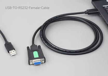 USB to RS232 Female Cable 1.5m, FTDI, Waveshare 26011