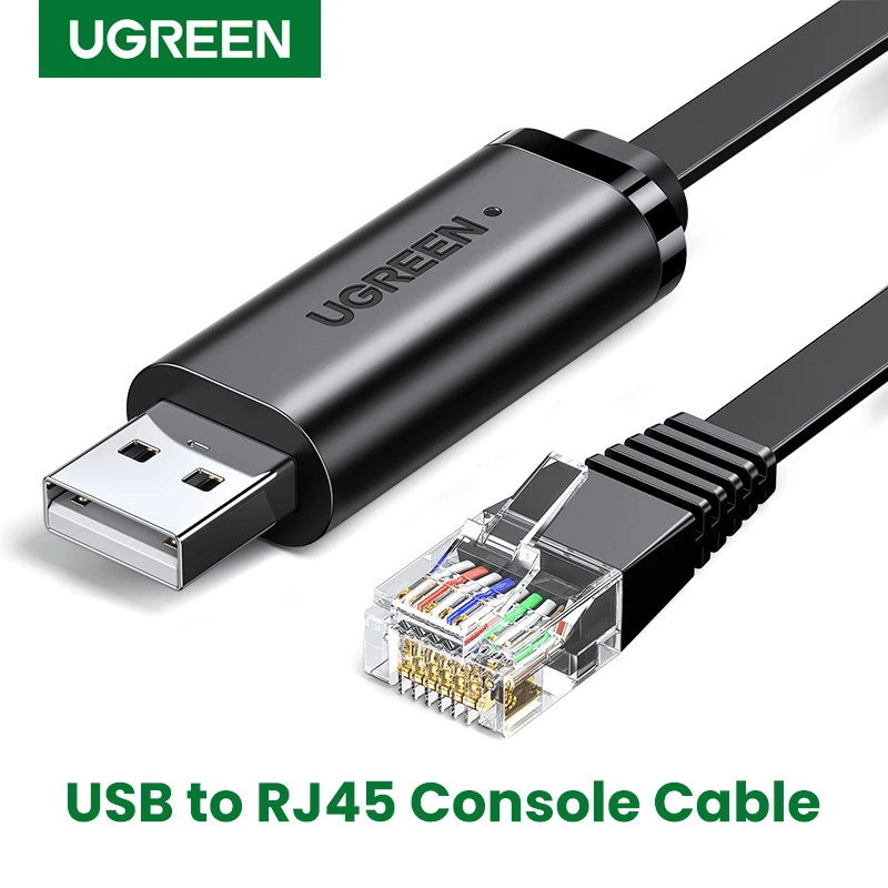 Кабель консольный для маршрутизатора Cisco; 3.0м; USB RS232 (RJ45) Ugreen 60813
