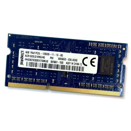DDR3-SODIMM 4096Mb DDR3 (1600Mhz) pc-12800 1.35V Kingston ACR16D3LS1KNG/4G