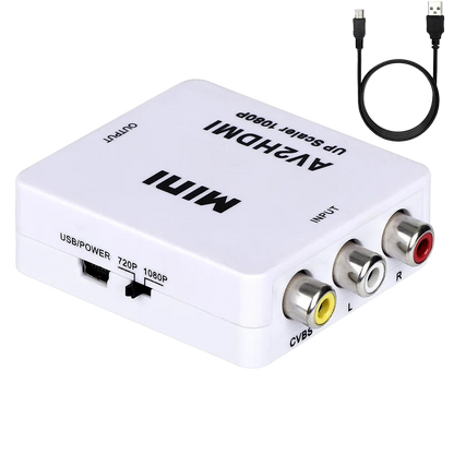 Переходник RCA (тюльпан) в HDMI av2hdmi upscaler