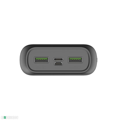 Батарея універсальна Celly Energy 20000mAh Inp:USB-C/Micro-USB, Out:USB-A*2(5V/2.1A) black (PBE20000BK)