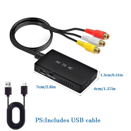 Кабель-конвертер RCA в HDMI гнездо 50см