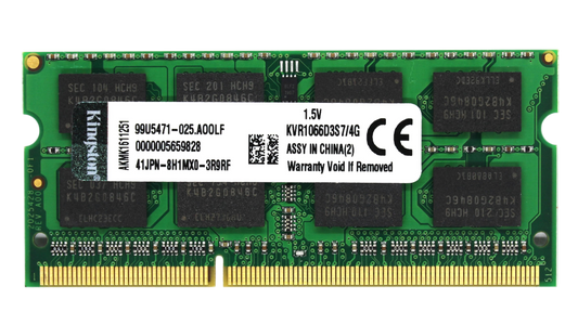 SODIMM DDR3 4Gb 1066MHz Kingston (KVR1066D3S7/4G)