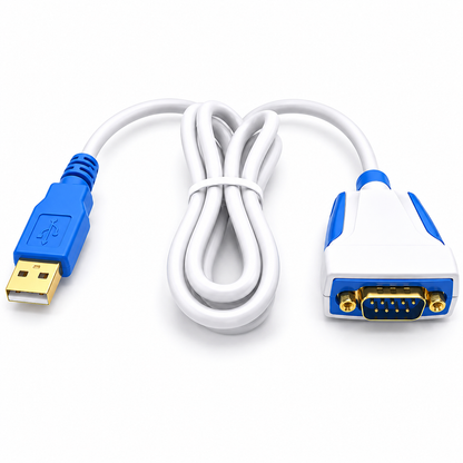 Кабель USB to RS232 FTDI 1 метр White