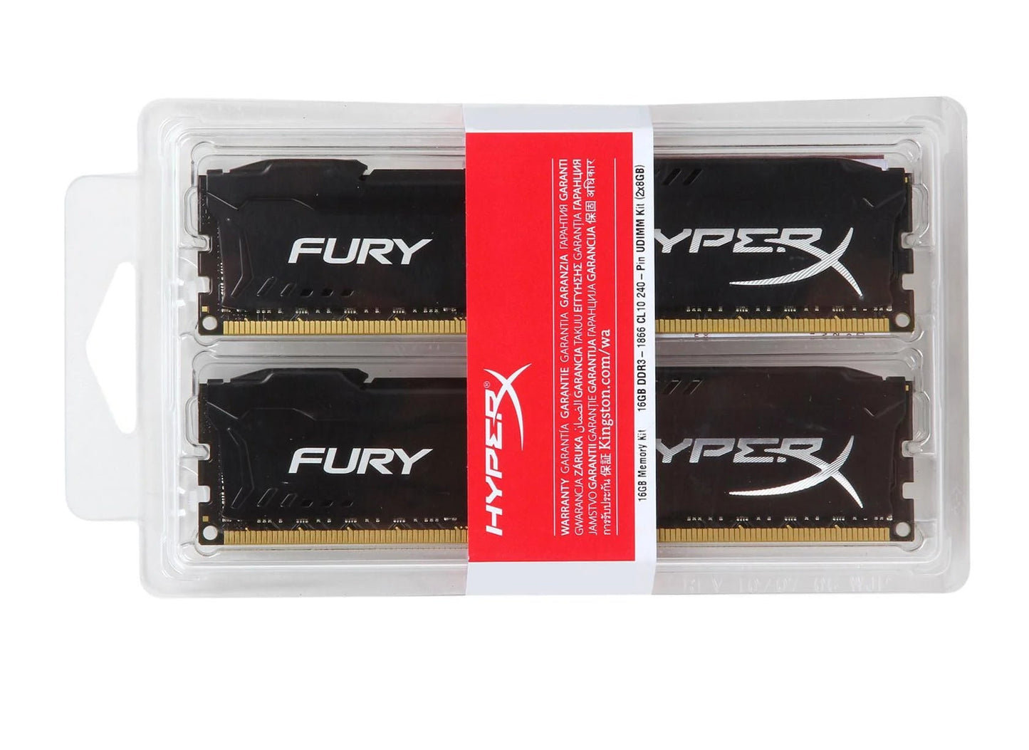 DIMM 16GB (2x8GB) DDR3 1866MHz FURY HyperX HX318C10FBK2/16