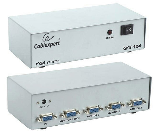 Розгалужувач Cablexpert VGA на 4 порти (GVS124)