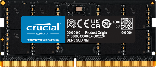 SODIMM 32Gb DDR5 5600  Crucial CT32G56C46S5.m16d1