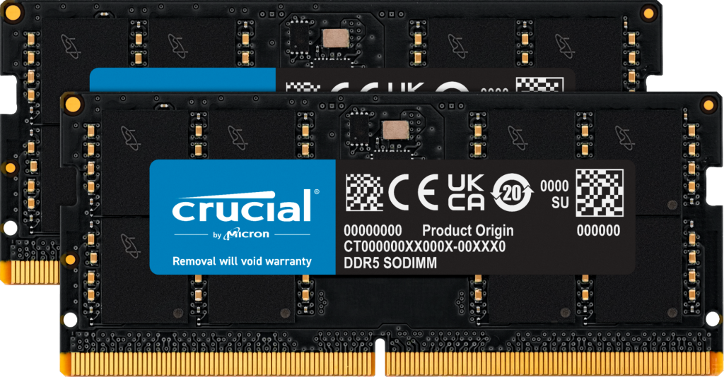 SODIMM 96Gb DDR5 5600 Crucial CT2K48G56C46S5