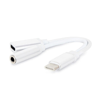 Переходник Type-C to 3.5 mm + питание Cablexpert (CCA-UC3.5F-02-W)