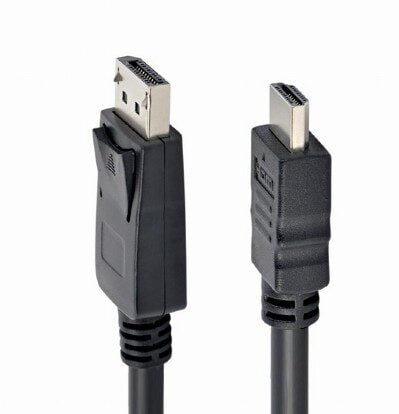 Кабель DisplayPort to HDMI 1.0m Кабельный аппарат (CC-DP-HDMI-1M)