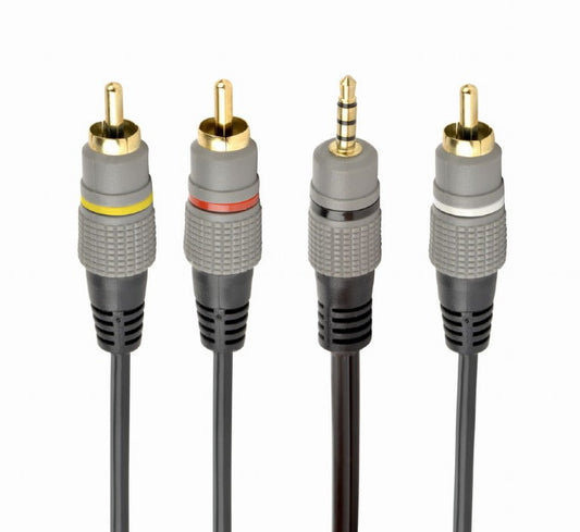 Кабель 3.5 Jack (4pin) to 3RCA 1.5m Cablexpert (CCAP-4P3R-1.5M)