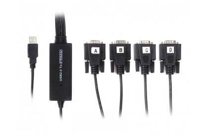 Перехідник USB 2.0 to 4хCOM Viewcon VE671