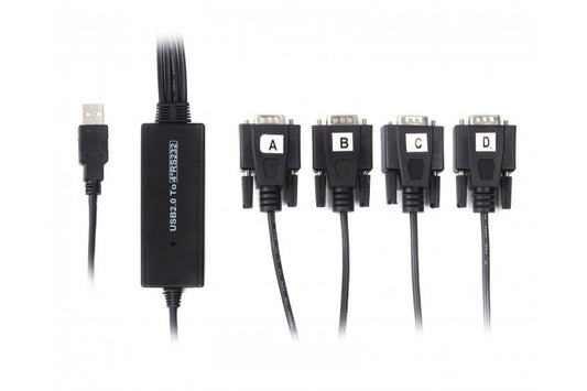 Перехідник USB 2.0 to 4хCOM Viewcon VE671