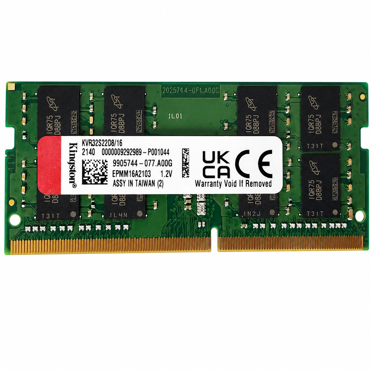 SODIMM 16Gb DDR4 3200MHz Kingston KVR32S22D8/16