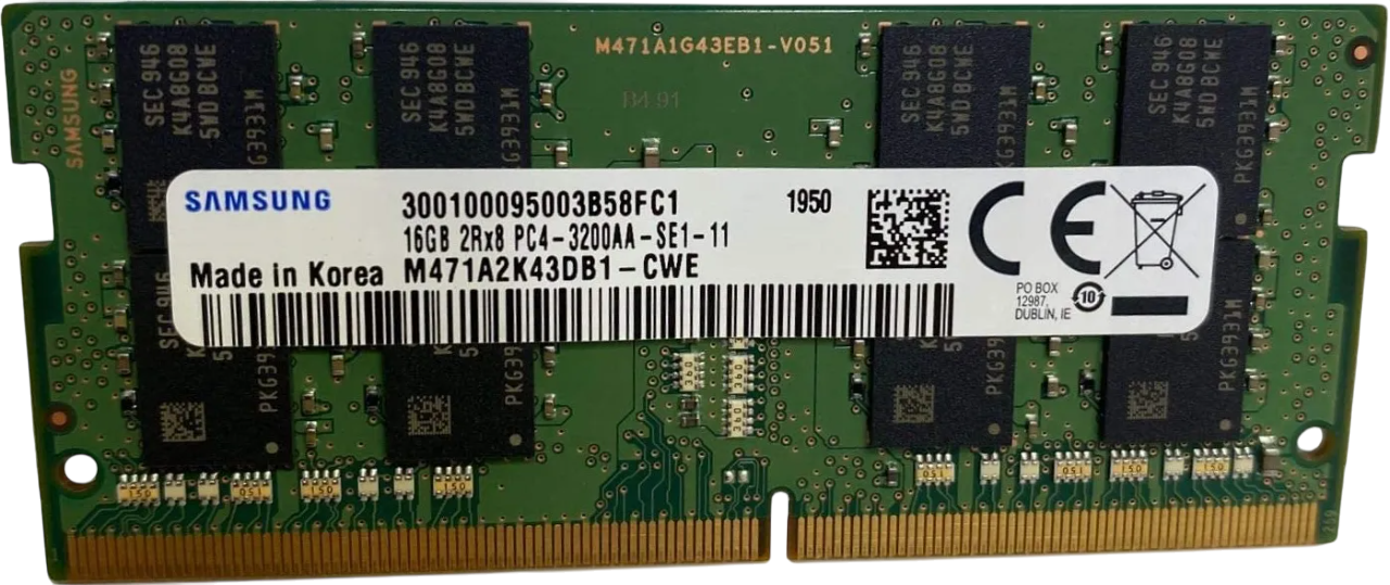 SODIMM 16Gb DDR4-3200 Samsung M471A2K43DB1-CWE