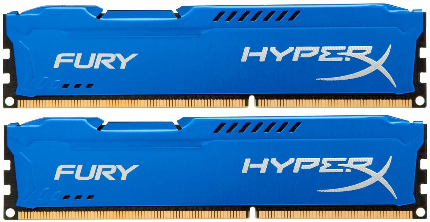 DIMM 2x8Gb DDR3 1600MHz HyperX Fury Blue HX316C10FK2/16