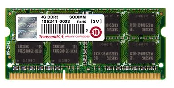 SODIMM DDR3 4GB 1333 MHz Transcend (TS512MSK64V3H)