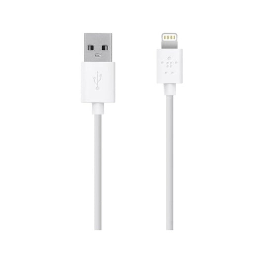 Дата кабель Belkin USB 2.0 Lightning charge/sync cable 1.2м/White (F8J023bt04-WHT)