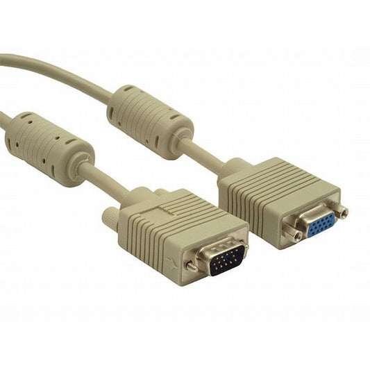 Кабель VGA для монитора 3.0 м с ферритовым кольцом/Gembird/HD15м/HD15F GMB.CC-PVGAX-10