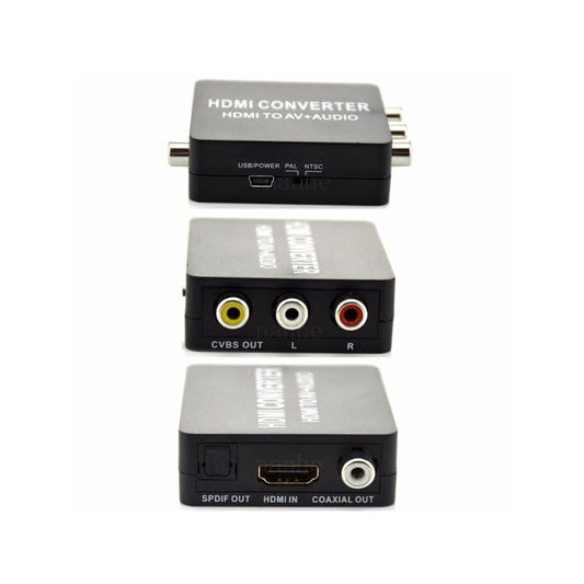 Переходник HDMI в AV RCA (тюльпан)/audio/spdif+coax/SSRiver