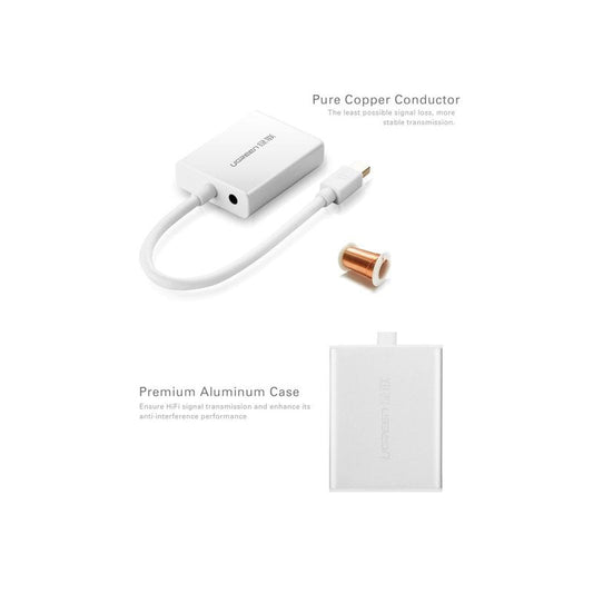 Переходник Mini DisplayPort to VGA для Apple MacBook Air/Pro/iMac/Mac/Surface Pro Ugreen MD107