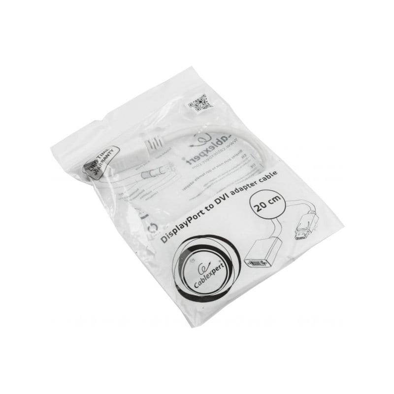 Перехідник DisplayPort to DVI Cablexpert (A-DPM-DVIF-002-W)