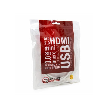 Кабель DisplayPort to HDMI 2.0m EXTRADIGITAL (KBD1669)