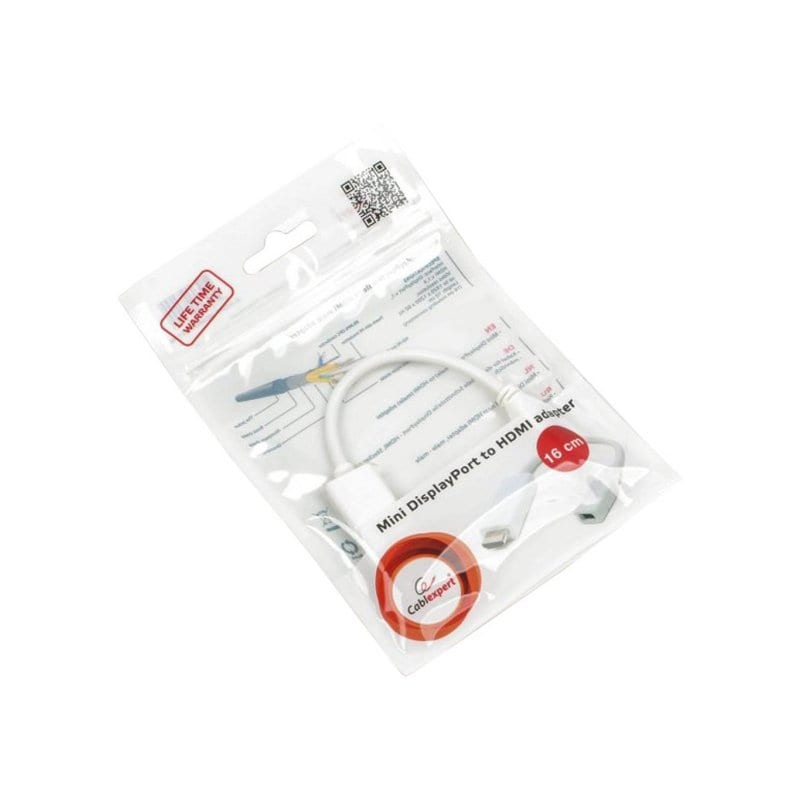 Перехідник mini DisplayPort to HDMI Cablexpert (A-mDPF-HDMIM-001-W)