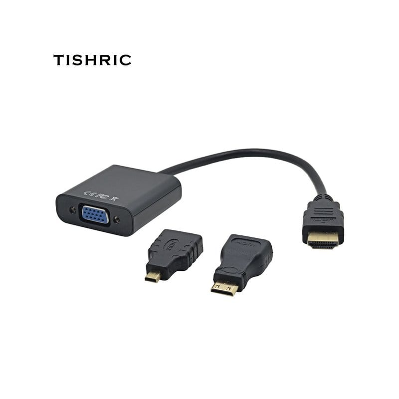 Перехідник HDMI-Micro/ HDMI-Mini to VGA/Tishric TSR022