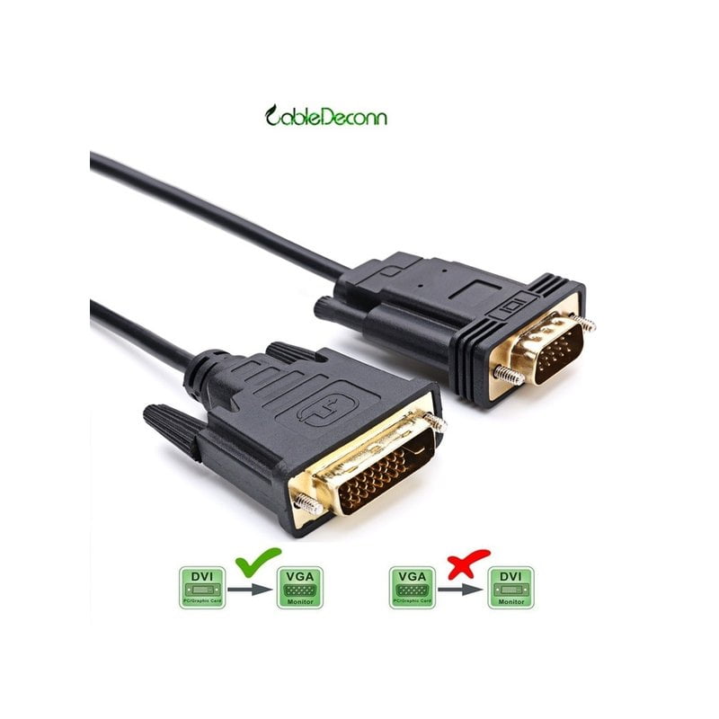 Кабель активный DVI-D to VGA CableDeconn