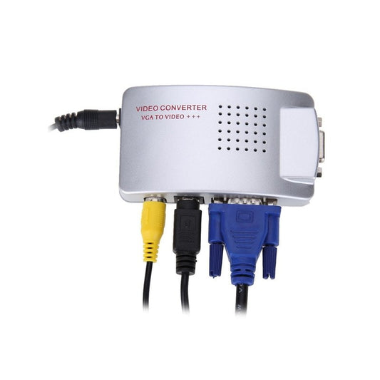 Перехідник-конвертер VGA до AV RCA/S-Video; активний