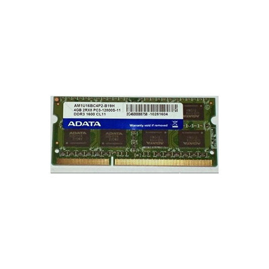 4GB DDR3 SODIMM 1600MHz 1.5V Adata AM1U16BC4P2-B19H