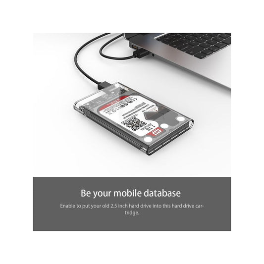 Карман для HDD 2.5 USB 3.0 / Sata3.0 / прозрачный / ORICO 2139U3