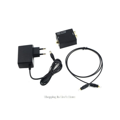 Перехідник аудіо оптика/коаксіал to 2*RCA/ блок живлення 220В/ZC28001