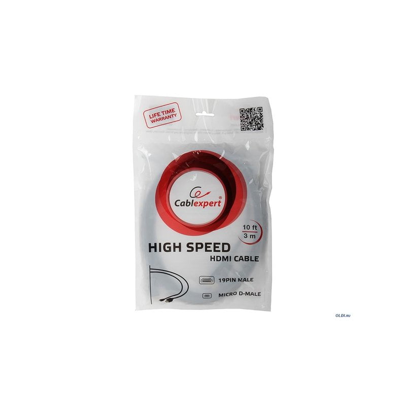Кабель HDMI A до HDMI D (микро)/4.5 м