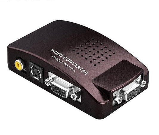 Переходник-конвертер AV RCA/S-Video to VGA; активный
