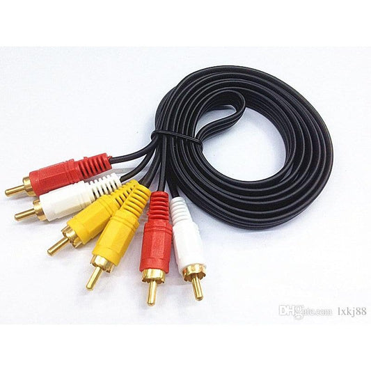 Кабель 3RCA to 3RCA 3.0m/ gold connector/ Q300/ 0306