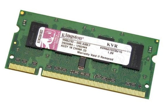 SODIMM DDR2 1GB 667MHz PC-5300 Kingston (KVR667D2S5/1G)