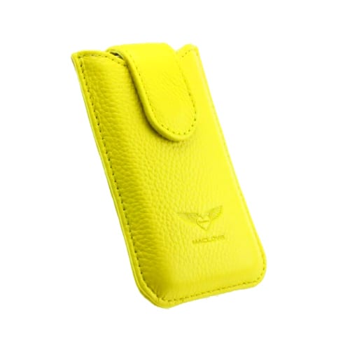 Чохол для iPhone 4/4S MacLove Genuine Leather Case Baron Yellow (ML25565)