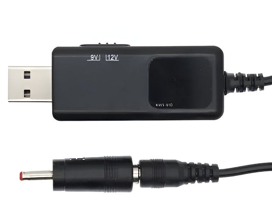 Кабель живлення KWS-910 USB DC 5.5x2.5 для роутера модему 9v та 12v від Powerbank повербанка 77543