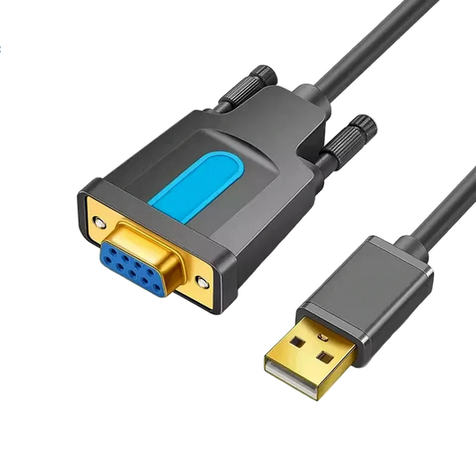 Кабель USB-RS232 female, 1.5м, Prolific PL2303; Vention; grey-blue