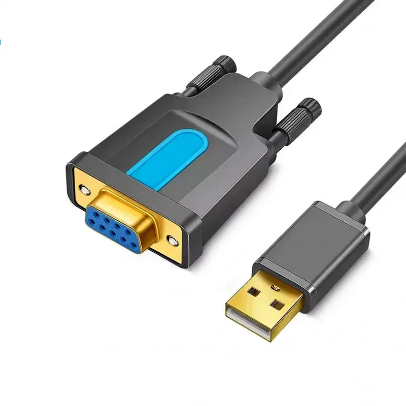 Кабель USB-RS232 female, 1.5м, Prolific PL2303; Vention; grey-blue