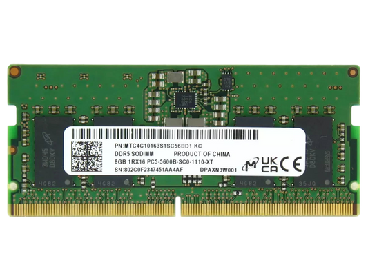 SODIMM 8Gb DDR5 5600  Micron MTC4C10163S1SC56BD1