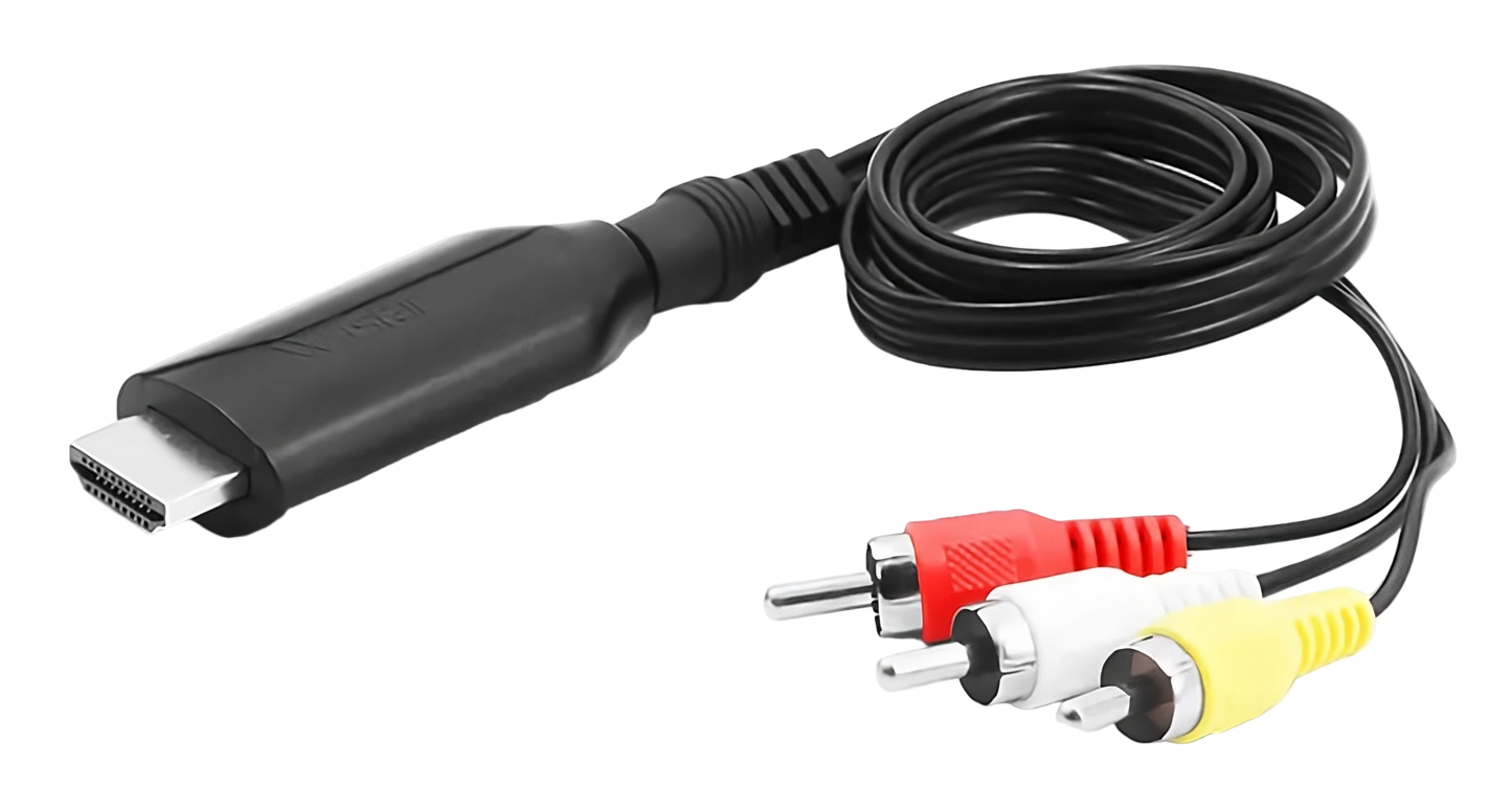 Кабель-конвертер HDMI в AV RCA (тюльпан) Wiistar micro