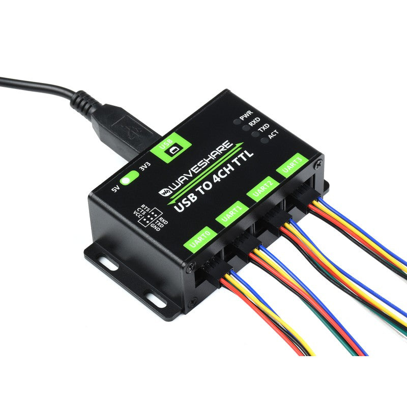 Адаптер USB TO 4CH TTL Waveshare 21619