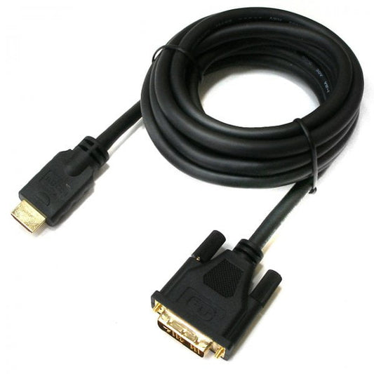 Кабель HDMI to DVI 18+1pin M/5.0m Viewcon (VD 066-5m.)